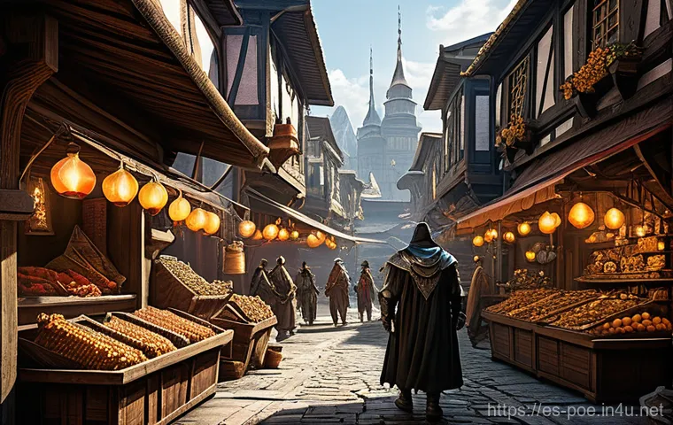 패스 오브 엑자일 오브 종류와 활용 - **Subject:** A powerful, armored warrior or a wise, robed spellcaster, fully clothed in their respec...