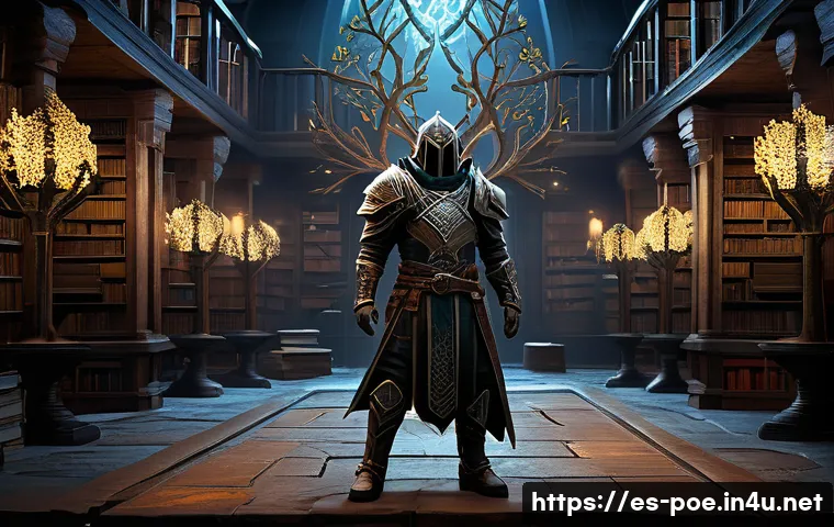 패스 오브 엑자일 초보자 FAQ - A detailed fantasy RPG character customization scene showing a male adventurer standing in front of ...