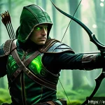 패스 오브 엑자일 리그 시작 전 준비 팁 - A dynamic fantasy scene featuring a nimble Ranger Trickster character in mid-action, wearing lightwe...